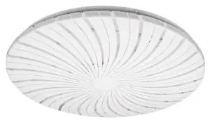 VOLTECK PLA-304L 46018 LUMINARIO LED  PLAFON DECORATIVO 22 6500W ESPIRAL BASIC Pantalla de PVC y cuerpo de acero Encendido instantáneo LED integrado