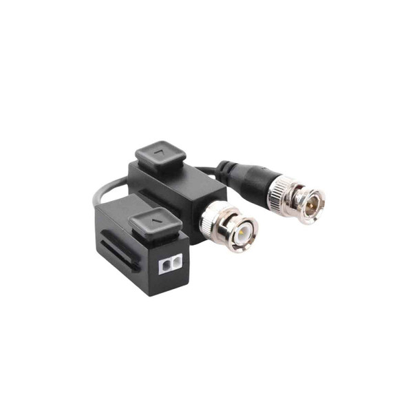 HIKVISION DS-1H18S/E(C) Kit de Transceptor Balluns TURBOHD Botón Push / Hasta 8 MP (4K) / 100% Cobre / Soporta HD-TVI / AHD / CVI / CVBS / Audio por Coaxitron/ Datos para Menu de Configurar de Cámaras.