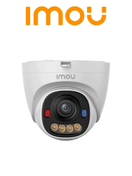 IMOU PS8D 5MP Camara Domo - 5 MP - PoE - IP67 - H - 265 - Smart Color - disuacion activa - Deteccion de Humanos y Vehiculos - Microfono - Soporta Micro SD 512GB - AOR MODE - ONVIF