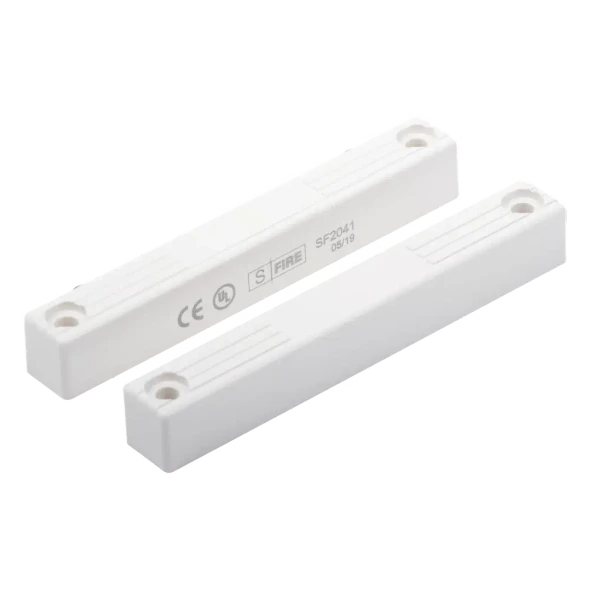 S-FIRE SF-2041 / Contacto Magnético Delgado / GAP 70 mm / 12 VCC / NC / Puertas y Ventanas  