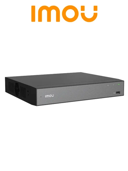 IMOU NVR-N118-8P-8A0E-N - NVR de 18 Canales / 8 Canales PoE/ H.265/ Audio Bidireccional/ Busqueda por Metadatos/ Hasta 4K/ 1 SATA hasta 16 TB/ ONVIF #POE