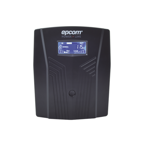EPCOM EPU1200LCD UPS DE 1200VA 720W / Topología Línea Interactiva / Entrada y Salida 120 Vca / Clavija NEMA 5-15P / 6 Tomas NEMA 5-15R.