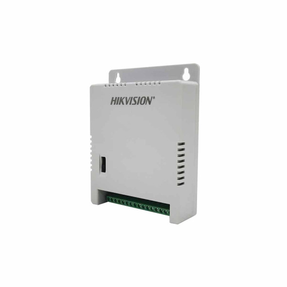 Hikvision DS-2FA1205-C8/K Fuente de Poder Regulada 12 Vcc / 13.5 Vcc / 15 Vcc para 8 Cámaras / 1 Amp por Salida / Voltaje de Entrada 90 - 130 VCA / Filtro de Ruido para Cámaras 4K / Modo para Largas Distancias