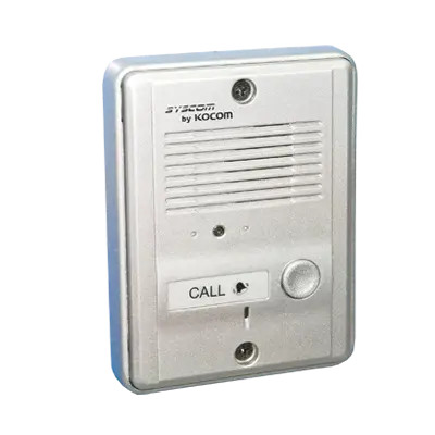 KOCOM KDP601A1M/MS2D Frente de calle metálico para audio porteros compatible con audio porteros KDP602A/D.