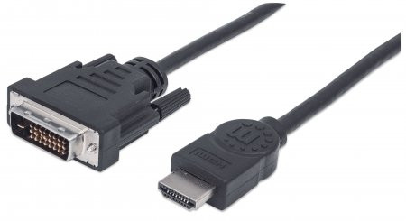 Manhattan 372503 – Cable HDMI a DVI-D 24+1 Macho, 1080p 60Hz
