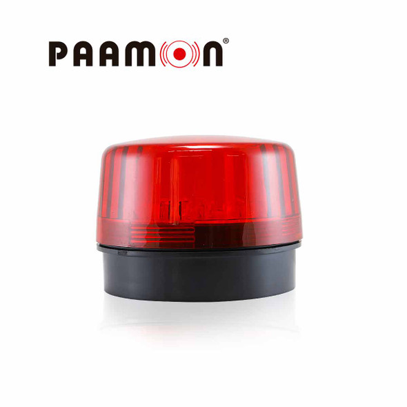 PAM-LED4 ESTROBO CON LEDS BLANCOS Y CARCASA ROJA,ULTRA POTENTE CON LEDS INDIVIDUALES/ ALÁMBRICO/ MATERIAL ABS DE ALTO IMPACTO/ USO EN INTERIOR Y EXTERIOR / COMPATIBLE CON TODOS LOS SISTEMAS DE ALARMA.