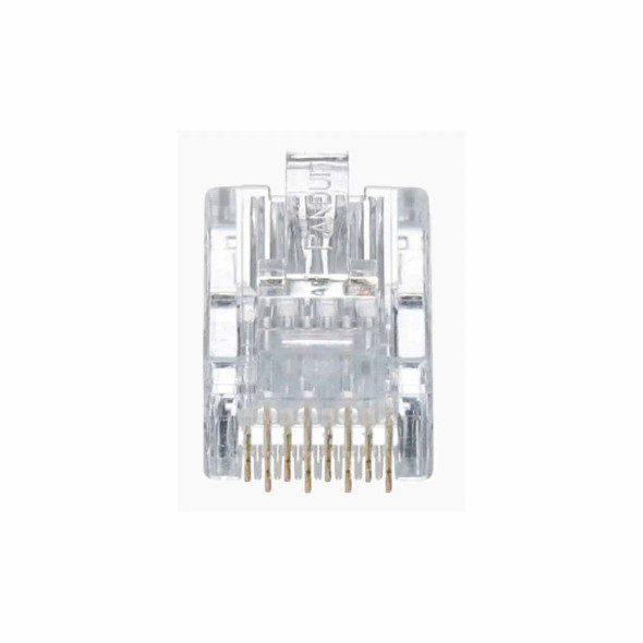 Plug RJ45 Cat5e, Para Cable UTP de Calibres 24-26 AWG, Chapado en Oro de 50 micras, Paquete de 50 piezas