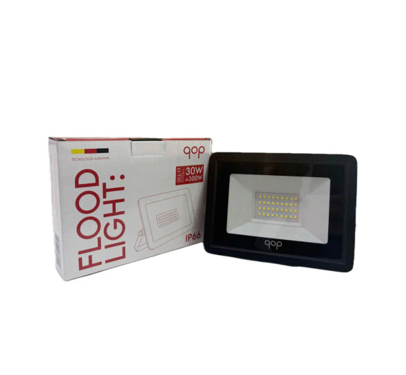 QOP Q11-13 6500K REFLECTOR LED 6500K DE 30 WATTS - LUZ FRÍA - 100-260V - 50/60HZ - 0.39A - FP0.95
