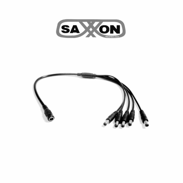 SAXXON PSUWB08 - Divisor de Energía para 5 Camaras/ 1 Conector Hembra + 5 Conectores Macho/ 2.1 mm/ 