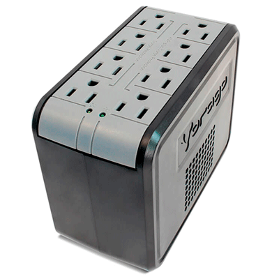 VORAGO AVR-100 REGULADOR DE VOLTAJE 480W,1000VA, Entrada 94-150V, Salida 108-132V, 8 Contactos. CONFIABLE Con sus múltiples contactos podrás conectar hasta 8 aparatos sin arriesgarlos con las sobrecargas de corriente