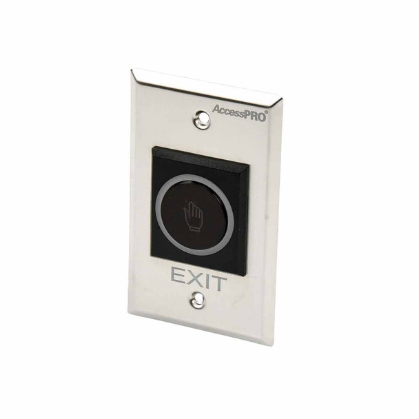 ACCESSPRO ACCESSK1 Botón de Salida sin Contacto/ Sensor IR / Iluminado / Normalmente Abierto y Cerrado / Distancia Ajustable de Detección