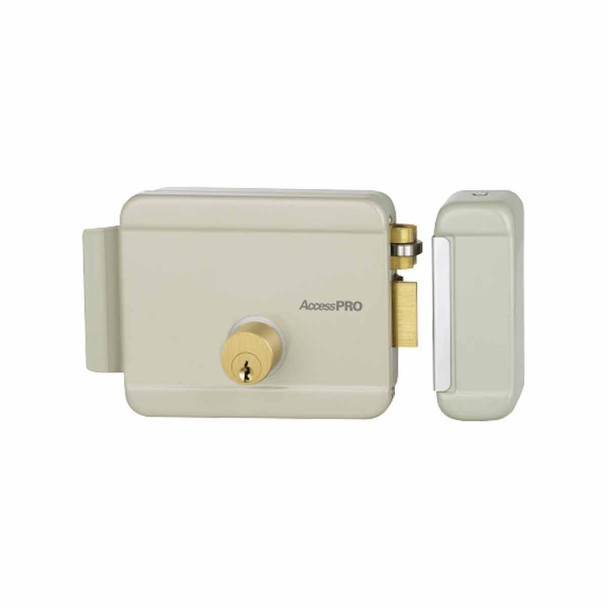 ACCESSPRO ACCESSRIM CERRADADURA ELECTRICA DERECHA/ Incluye Llave / Exterior 12.9 x 3.8cm.