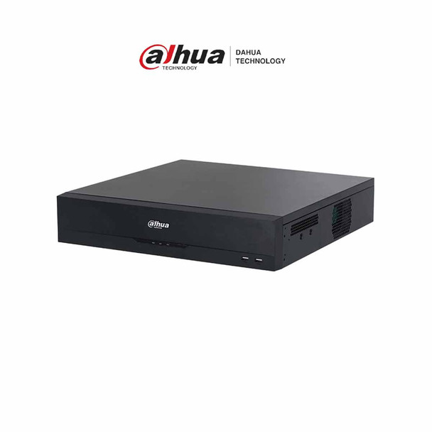 DAHUA DHI-NVR5864-EI - NVR 64 Canales IP 4K, WizSense, 2U, 8 Bahías HDD, H.265+, Hasta 384 Mbps, 2 Canales de Reconocimiento Facial, SMD Plus, AcuPick, Metadatos, Soporte para Cámaras con IA, ANPR y Conteo de Personas.