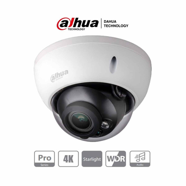 DAHUA HAC-HDBW2802R-Z- Cámara Domo Antivandálica 4k