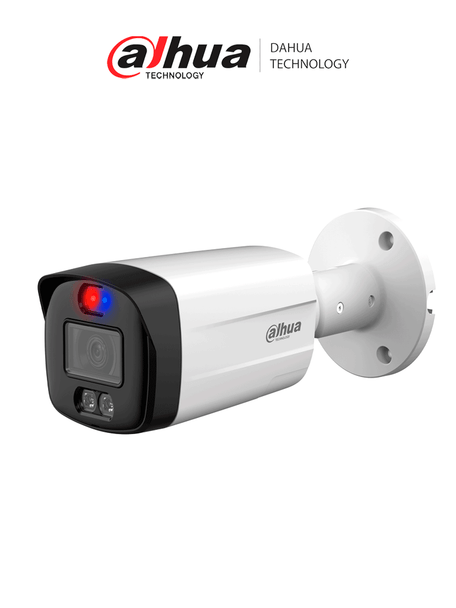 DAHUA HAC-ME1809TH-A-PV-S2 - Cámara Bullet TiOC 4k/ Disuasión Activa/ Full Color/ Estrobo Azul y Rojo/ Lente de 3.6mm