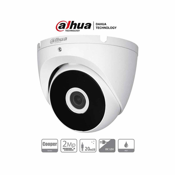 DAHUA HAC-T2A21N-28 - Cámara Domo de 2 Megapíxeles/ 1080p/ Lente 2.8 mm