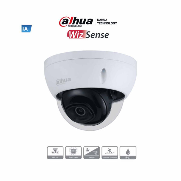 DAHUA IPC-HDBW3441E-AS - Cámara IP Domo Antivandálica de 4 Megapíxeles