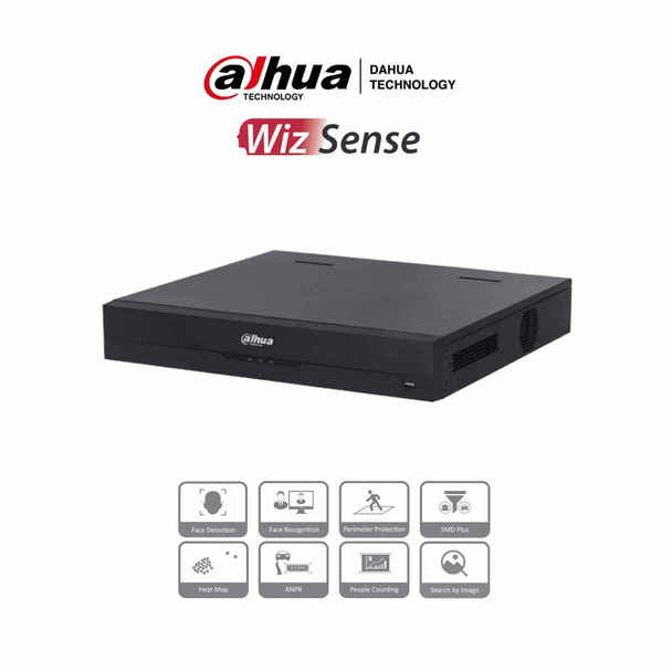 DAHUA NVR4416-16P-4KS2/I - NVR de 8 Megapixeles/ 16 Canales IP/ WizSense/ 4k Con IA