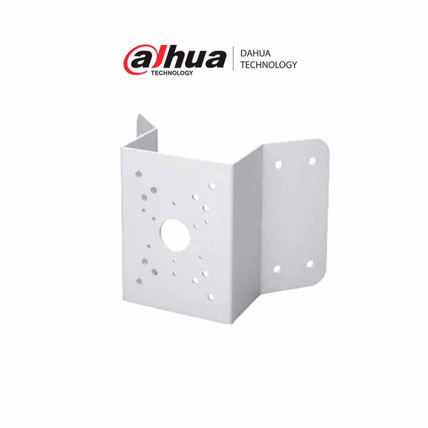 DAHUA PFA151 - Montaje para esquinas compatible con camaras PTZ DAHUA y bullet IPCHFW5421EZ,esta diseñado con un material SECC (Acero Electro Galvanizado) el cual ayuda en la instalación de cámaras PTZ
