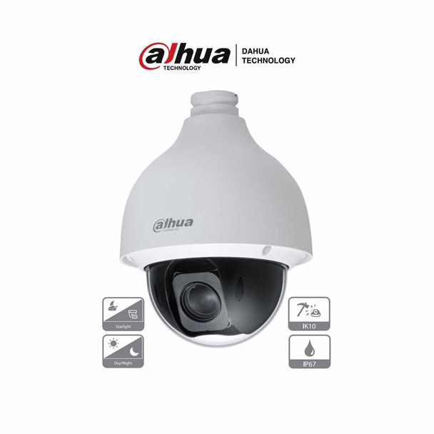 DAHUA SD50225-HC-LA - Camara PTZ Antivandálica de 2 Megapíxeles/ 25x de Zoom Óptico