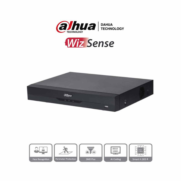 DAHUA XVR5116HE-I3 -DVR de 16 Canales 5 Megapíxeles Lite/ WizSense/ IA/ H.265+/ 16 Canales 
