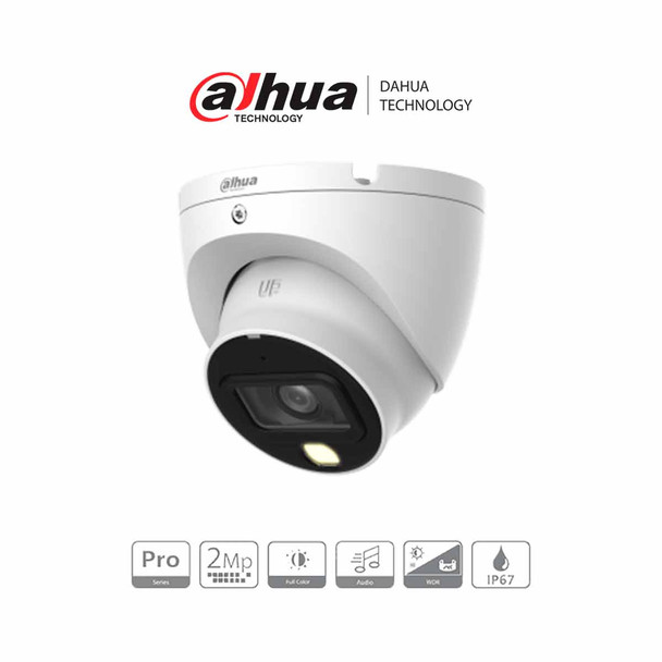 Dahua HAC-HDW2249TLM-A-LED - Cámara Domo de 2 Megapíxeles/ lente 2.8mm/  Full Color