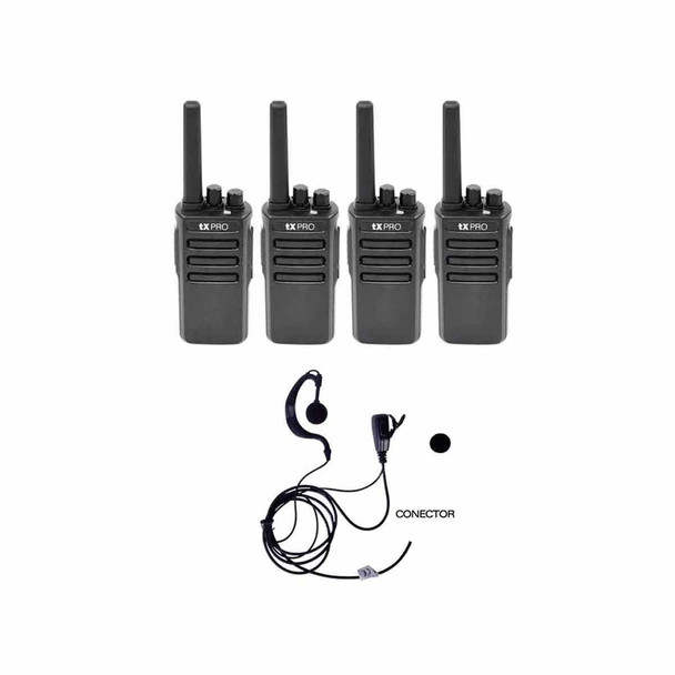 Kit de 2 radios TX600DUO con 4 TXEHK 