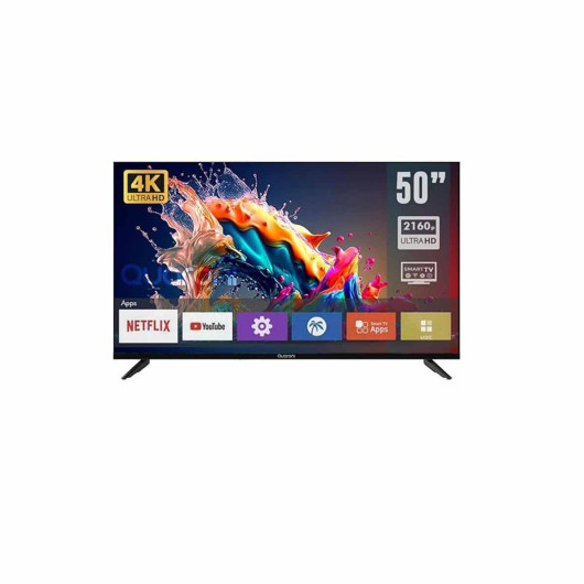 QUARONI Q50N24 TELEVISION SMART 4K 50"  GHIA WHALE TV 50 PULG UHD 4K WIFI, RJ45,3 HDMI,2 USB, RCA, AUX 3.5MM/ OPTICO, DOLBY AUDIO