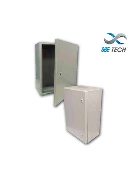 SBE TECH SBE-403020 / Gabinete metálico / Alto 40.0 cm/ Ancho 30.0 cm/ Profundidad 20.0 cm / grado IP 65 NEMA 4