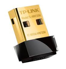 TP-LINK TL-WN725N ADAPTADOR USB NANO,  inalámbrico N 150 Mbps 2.4 GHz con 1 antena interna.