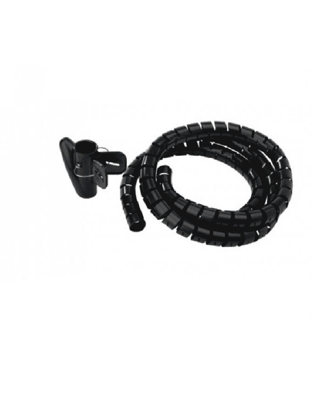 STEREN 400-200N JUEGO ORGANIZADOR DE CABLE / Espiral / Color negro/ 1.5m / Rollo/ Diámetro 2cm 