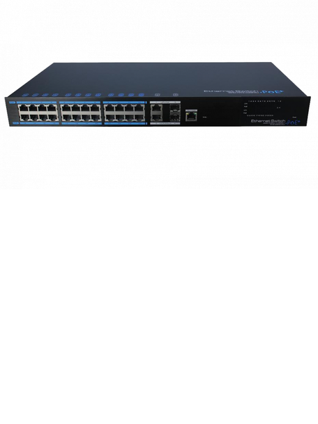 UTEPO UTP7224EPOEL2 - Switch  PoE industrial para videovigilancia / 24 Puertos fe AF / AT 