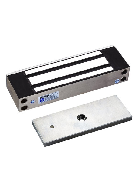 YLI YM500NW - Cerradura Magnética para exterior IP68 / Fuerza de Sujeción 500Kg /1200Lb / Voltaje Dual 12v / Puertas de madera, vidrio, metálica