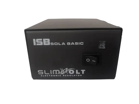SOLA BASIC SLIM-VOLT REGULADOR INDUSTRIAS 700W, 1.300VA, Entrada 100 - 127V, Salida 120V, 4 Salidas, Color Negro.