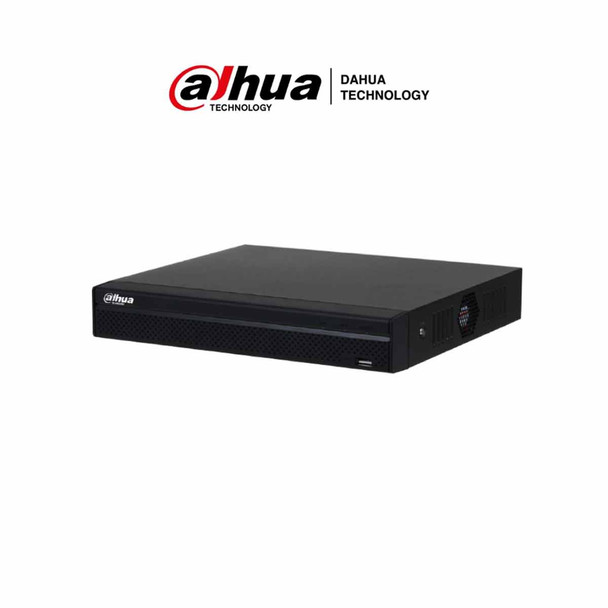 DAHUA NVR1108HS-8P-S3/H - NVR de 8 Megapixeles/ 4k/ 8 Canales IP/ 8 Puertos PoE/ Smart H.265+/ Rendimiento de 80 Mbps/ Salida de Video HDMI&VGA/ 1 Bahía de Disco Duro de Hasta 8TB.