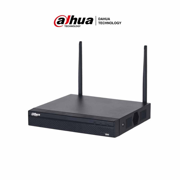 DAHUA NVR1108HS-W-S2-CE - NVR WiFi de 4 Megapixeles/ 8 Canales IP/ H.265/ Salidas HDMI &VGA/ 1 Bahía de Disco Duro/ 1 E&S de Audio/Onvif/