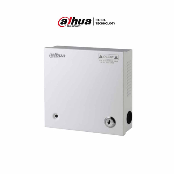 DAHUA PFM341-9CH - Fuente de Poder de 12 vcd/ 5 Amperes/ para 9 Camaras/ Fusibles Intercambiables/ Proteccion contra Sobrecargas/ Color Blanco
