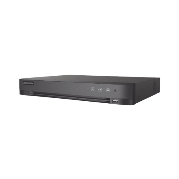 HIKVISION DS-7204HGHI-M1(T) [Audio Bidireccional] DVR 4 Canales TurboHD + 1 Canal IP / 2 Megapixel (1080p) Lite / Acusense Lite (Evita Falsas Alarmas) / Audio por Coaxitron / 1 Bahia de Disco Duro / H.265+ / Salida de Vídeo Full HD