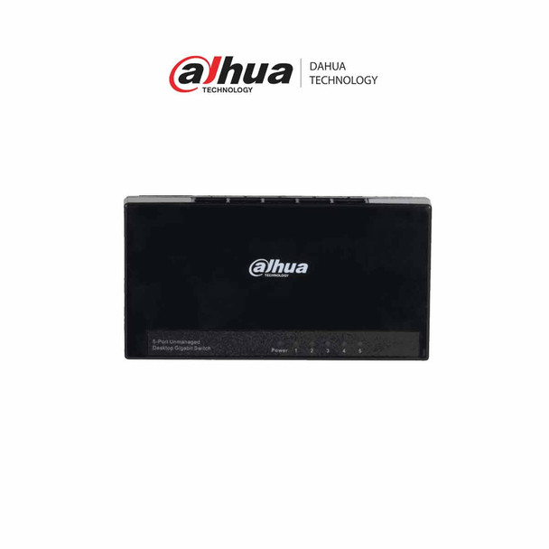 DAHUA PFS3005-5GT-L - Switch para Escritorio 5 Puertos/ Gigabit Ethernet/ 10/100/1000/ Diseño Compacto/ Capa 2/ Switching 10 Gbps/ Velocidad de Reenvio de Paquetes 7.44 Mbps/ Blanco.