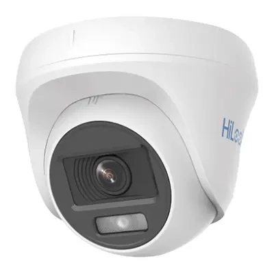 HILOOK THC-T129-PS [ColorVu] Camara Domo/ AUDIO POR COAXITRON / Turret TURBOHD 1080p / Imagen a Color 24/7 / Lente 2.8 mm / Luz Blanca 20 mts / Uso Interior / Policarbonato