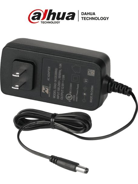 DAHUA S042-1A120300HU - Fuente de Poder de 12 Vcc 3 Amperes/ Voltaje de Entrada de 90 a 264 Vac / Con Protección Contra Descargas