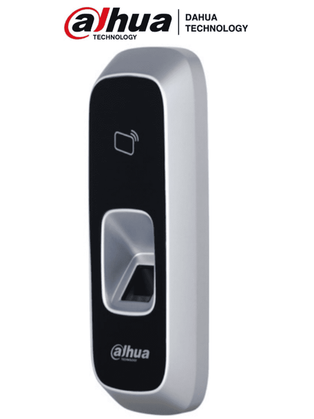 DAHUA ASR1102A-D(V3) - Lectora de Huella y Tarjetas ID/ 125 kHz/ 3,000 Huellas/ Comunicación RS-485/ Reconocimiento de Huella de 360 Grados/ Tiempo de Respuesta <0.5 s/ Indicador de Luz y Sonido/ Luz de Fondo Azul