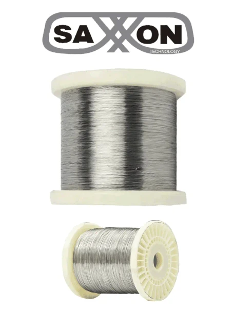 SAXXON ALUWIRE - Bobina de alambre de aluminio calibre 16 AGW / de 1.29 mm ideal para líneas de cerco eléctrico de Yonusa / Resistente a la corrosión, ideal para ambientes extremos / Hasta 500 mts lineales
