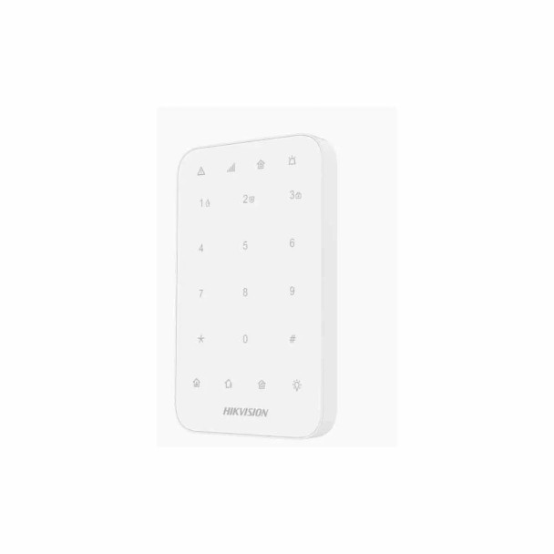 HIKVISION DS-PK1-E-WB (AX PRO) Teclado Inalámbrico para Armado y Desarmado / Funciones de Automatización para control de Relevadores 