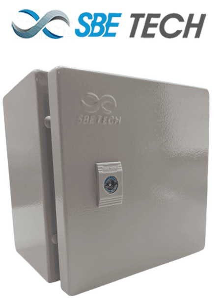 SBE TECH 303015 - Gabinete metálico 30.0 cm x 30.0 cm x 15.0cm / Para uso exterior / IP65 / NEMA 4 / Fabricado en Acero calibre 14
