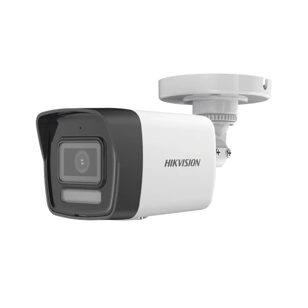 HIKVISION DS-2CE16K0T-LFS [Dual Light + ColorVu] Bala TURBOHD 3K (5 Megapixel) / Lente 2.8 mm / 30 mts IR + 20 mts Luz Blanca / Gran Angular 104.9° / Exterior IP67 / Micrófono Integrado / dWDR / 4 Tecnologías / Metal