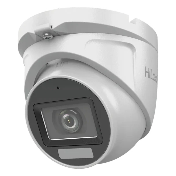 HILOOK THC-T127-LMS [Dual Light + ColorVu] Camara domo/ Turret TURBOHD 2 megapixel / 30 mts IR + 20 mts luz blanca/ Lente 2.8 (100° de Visión) / Exterior IP66 / Audio por Coaxitron / TVI-AHD-CVI-CVBS / Metal / Smart-Hybrid Light