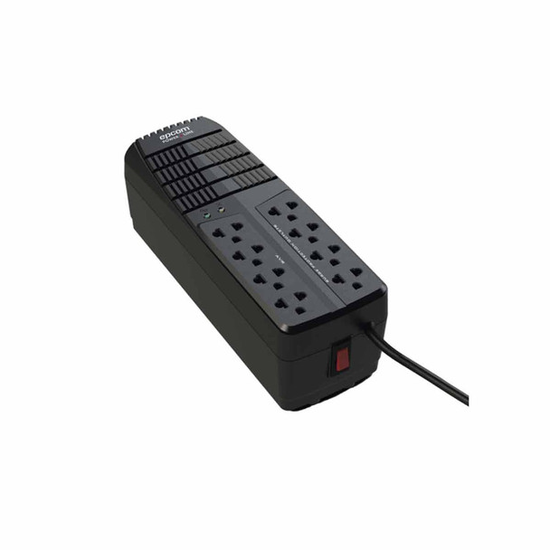 EPCOM EPL2000AVR REGULADOR DE VOLTAJE  2000 VA-1000 W / 4 Contactos con AVR / 4 Contactos con Supresor de Picos / Protección RJ11. 8 tomacorrientes con protección AVR y supresor de picos.