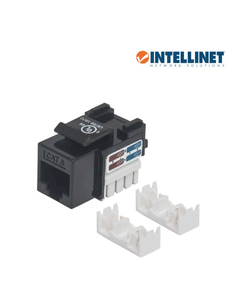INTELLINET 210720 JACK UTP CAT6 NEGRO