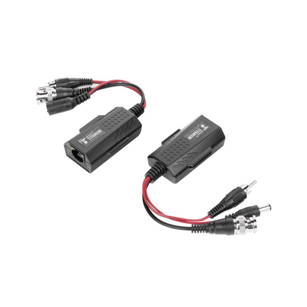 EPCOM TT-101-PVA-TURBO Kit de transceptores activos/alimentación 12V/24Vcc/AC, video y audio a una distancia de hasta 150 m en 4K para aplicaciones de video por UTP Cat 5e / 6 en alta definición.